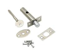 Maniglie for porta Fermo for porta in acciaio inossidabile, 1 set di serrature a tubo con fibbia e chiave for utensili hardware domestici Serrature for porte tagliafuoco nascoste a croce Serratura inv