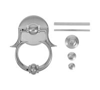 Maniglie for porte, accessorio for batacchio, anello for bussare, semplice cancello, decorazione elegante in argento Per Porta D'ingresso