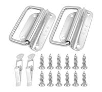 Maniglie In Acciaio Inossidabile Da 2 Pezzi, Serrature Da 2 Pezzi, 12 Viti, Maniglie Per Utensili, Maniglie In Metallo, Maniglie Per Cassetti Per Ante Dell'Armadio, Strumenti Hardware