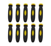 Maniglie in gomma con foro di 3 mm di diametro per piccoli file, materiale in gomma, design pratico e professionale, 10 pezzi