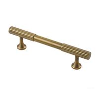Maniglie in ottone massiccio bronzo anticato per cassetti, per mobili da cucina e camera da letto, distanza tra i fori 96 mm, design elegante per una facile installazione fai da te decorazione della