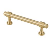 Maniglie in ottone per armadietti, cassetti per mobili dorati, per cucina, camera da letto, hardware montato all'esterno con varie spaziature dei fori