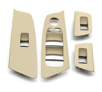 Maniglie Interne Per B&MW Serie 5 M5 G30 G31 F90 525 528 RHD Auto Anteriore Posteriore Portiera Alzacristalli Interruttore Pannello Copertura Modanatura(Beige 4pcs Set)