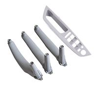 Maniglie Interne Per Portiere Auto Uso di fibra carbonio bracciolo for BMW E70 E71 E72 X5 X6 2007-2014 Copertura del rivestimento interno della maniglia porta interna dell'automobile(Gray 4Pcs LHD)