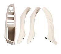 Maniglie interne porte 4 Pezzi Set Maniglia Interna Porta Accessori Auto Parti Maniglia Interna Copertura Maniglia Per Serie 5 F10 F11 F18 Rivestimento interno(Off-white 4pcs)
