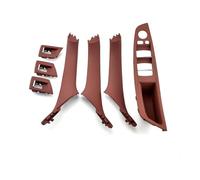 Maniglie Interne Portiere Auto RHD Per Serie 5 Per F10 Per F11 Per 520i Per 523i Per 525i Per 528i Per 530i 2010-2017 Copertura Maniglia Interna Porta Destra(RedBrown RHD 7PCS)