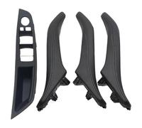 Maniglie interne portiere Per Serie 5 F10 F11 520d 523i 525i 528i 530i 535i 540i 2010-2017 Set 4 Pezzi Maniglia Interna Porta Auto LHD(Nero,A)