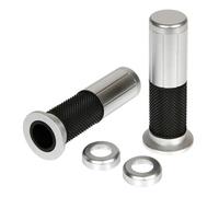 Kit Manopole Tatoo per moto e scooter gomma + alluminio UNIVERSALI