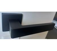 MANIGLIE MANIGLIA PER PORTE CON ROSETTA QUADRA NERO OPACO SATINATO Ita LineaCalì