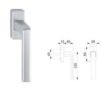 MANIGLIE MARTELLINE HOPPE DUBLIN CROMO SATINATO PZ.2