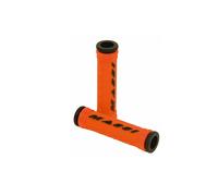 Massi Comp Double Density - Impugnature per Bicicletta, Colore Nero/Arancione