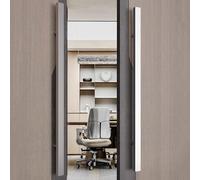 Maniglie moderne a due lati in acciaio inox - 1 paio di maniglie nere spazzolate da 1500 mm per porta d'ingresso, doccia, vetro, negozio, ufficio, hotel, bracciolo, durevole ed elegante