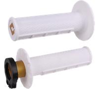 Maniglie ODI Emig V2 Lock-On Grips Half Waffle Bianco / H36HWW