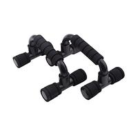 Maniglie per bilanciere per la casa, ergonomiche per flessioni a forma di H per l'allenamento dei muscoli pettorali, push-up senza dolore, maniglie antiscivolo in acciaio (nero)