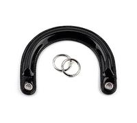 Maniglie per borsa UShape Maniglia con fibbia Maniglie di ricambio per BeachBag Borsa in paglia intrecciata Accessori per borsa da donna