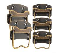 Maniglie per casse in legno, 5 pezzi, per cassetti, scatole e tronchi in stile antico, in bronzo, compatibili con interni rustici e industriali