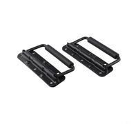 Maniglie per cassette degli attrezzi, confezione da 2 pezzi, per uso intensivo, antiurto, in gomma, caricate in ferro, per armadi a molla, valigie da volo pesanti (140 mm)