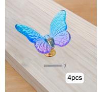 Maniglie per cassetti da 4 pezzi, design a farfalla, ferramenta per armadio