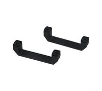 Maniglie per cassetti industriali in nylon ispessito, colore nero, in plastica resistente, con grande impugnatura, per macchinari, confezione da 2 (120 mm)