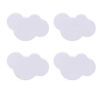 Maniglie per cassetti per bambini Maniglie per cassetti in plastica a forma di nuvola con vite per armadi per camera da letto per bambini 4 pezzi per mobili carine per mob