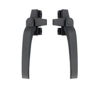 Maniglie per Finestre con Serratura Maniglie for finestre in lega di alluminio Tipo 38 Maniglia finestra a battente sicurezza universale Leva trazione laterale sinistra/destra(Bark Grey,Right)
