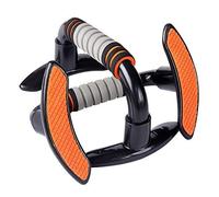 Maniglie per Flessioni Fitness Petto Muscolo Addominale Formazione Iniziale Di Allenamento Di Ginnastica Attrezzature con Antiscivolo Foam Grip Indoo,Arancia