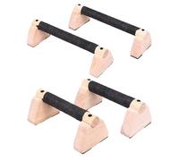 Maniglie per flessioni - Set da allenamento per parallele 2x, barre da allenamento per uomo, per palestra in casa, attrezzo per esercizi con impugnatura in legno con costruzione antiscivolo