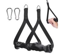 Maniglie per il fitness, 24 x 13 x 3,7 cm, in PP+nylon anti-scivolo D, strumento per il bodybuilding con gancio forte | Attrezzatura affidabile per tricipiti Pulldown e timone di spalla Garage Ho