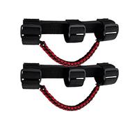 Maniglie per manubrio per UTV e ATV, supporto a mano adatto per gabbie da 3,5 - 5,5 cm per Polaris/Kawasaki/Honda, Yamaha, Paracord,Nero/Rosso