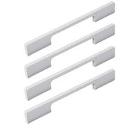Maniglie per mobili, 4 pezzi Maniglia bianca for mobile da cucina in lega di alluminio massiccio for cassetto e armadio Pomelli for armadietti for cassetti(96 mm)