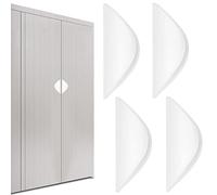 Maniglie per Mobili da Cucina Moderni Maniglia Porta Esterna Interna 4 Pezzi Maniglia Finestra Adesiva Maniglie per Porte Interne Porta Scorrevole per Armadio Cameretta Armadietto Cassetti (Bianco)
