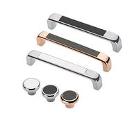 Maniglie per mobili e porte, per cucine e armadi, in acciaio spazzolato 128 mm oro rosa.