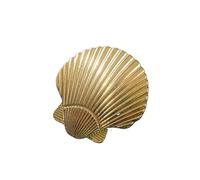 Maniglie per mobili Maniglia for pomello dell'armadio for mobili e cassetti Maniglie for porte Tira la manopola del cassetto for il comò dorata for animali vegetali Pomelli cucina(Large shell)