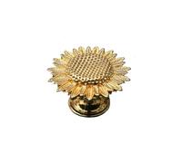 Maniglie per mobili Maniglia for pomello dell'armadio for mobili e cassetti Maniglie for porte Tira la manopola del cassetto for il comò dorata for animali vegetali Pomelli cucina(Sunflower-01)