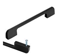 Maniglie per mobili, Maniglia in lega di alluminio massiccio da 2 pezzi, maniglie for mobili cucina, nere, for cassetti, for armadi a forma arco, for guardaroba, for(Length: 210mm(8)