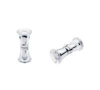 Maniglie Per Porta Doccia 2 pezzi/lotto 3,5 cm maniglia for porta scorrevole in vetro rotonda con foro singolo, maniglie cromate for cabina doccia, accessori for cabina doccia(Color 1)