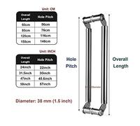 Maniglie per porte da bagno, Maniglie for porte da fienile commerciali a doppia faccia push pull in acciaio inossidabile Maniglie in vetro for doccia, Ingresso for negozi di uffici, Cancelli for capan