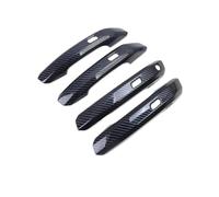 Maniglie per porte esterne auto adatte per A4 B9 8W 2016-2022 accessori esterni auto adesivi Trim fibra di carbonio copertura maniglia porta intelligente