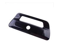 Maniglie per porte esterne di automobili Auto Portellone Posteriore Tronco Maniglia Porta Copertura Trim Per Ram 1500 2019-2021 Nero In Fibra Carbonio Stile ABS Maniglie esterne porte