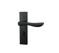 Maniglie per porte in alluminio con serratura e chiave, set di serratura a leva antifurto, serratura silenziosa per casa, ufficio, camera da letto