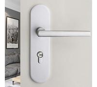 Maniglie per porte in alluminio con serratura e chiave, set di serratura a leva antifurto, serratura silenziosa per casa, ufficio, camera da letto