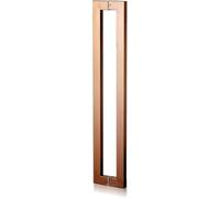 Maniglie per porte in vetro, Maniglia for porta for anteriore esterna interna, for push pull for doccia in vetro for moderna scorrevole for fienile Rettangolare a doppia faccia(Rose Gold,60cm/2ft)