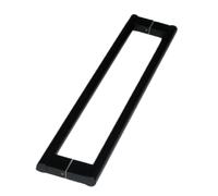 Maniglie per Porte in Vetro Maniglia Rettangolare per Porta Doccia Maniglia per Porta in Acciaio Inox da Barra a Barra per Porta in Legno Di Fienile Porta a Battente in Vetro Scorrevole/Black/Pitch