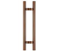 Maniglie per Porte Maniglie per Porte scorrevoli di Grandi Dimensioni, atrio, Foyer, Garage, ferramenta per Porte in Tubo Tondo in Acciaio Inossidabile (Argento 140 cm/5