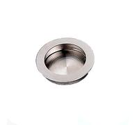 Maniglie per porte scorrevoli da incasso, in acciaio inox, con viti per uso residenziale e commerciale (Circle-50 mm)