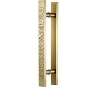 Maniglie per porte scorrevoli interne ed esterne da 40,6 cm/61 cm/101,6 cm, stile cinese, maniglia per porta d'ingresso a doppio lato (100 cm)