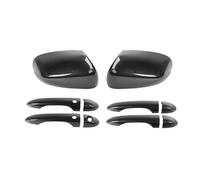 Maniglie per portiere esterne auto, adatte per Jeep per Compass e Cherokee, accessori esterni per specchietto retrovisore dell'auto, maniglia decorativa (effetto fibra di carbonio)