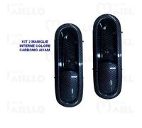 Maniglie porta interna dx sx carbonio tuning aixam 721 741 751 city coupe fino al 2016 gto gti