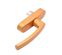 Maniglie Porte Interne Maniglia for Finestra for Porte In Alluminio | Accessorio hardware con apertura verso l'interno, 1 pezzo(Yellow 1pc,Left)