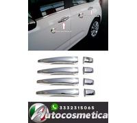 Maniglie porte mascherine tappi acciaio cromo per Peugeot 301 2012-2021 4 porte